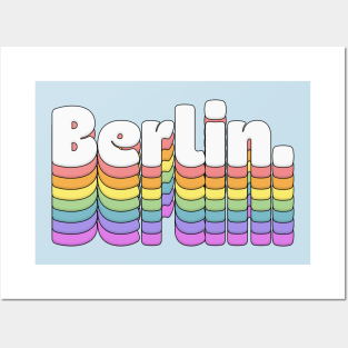 Berlin //\\// Retro Typography Design Posters and Art